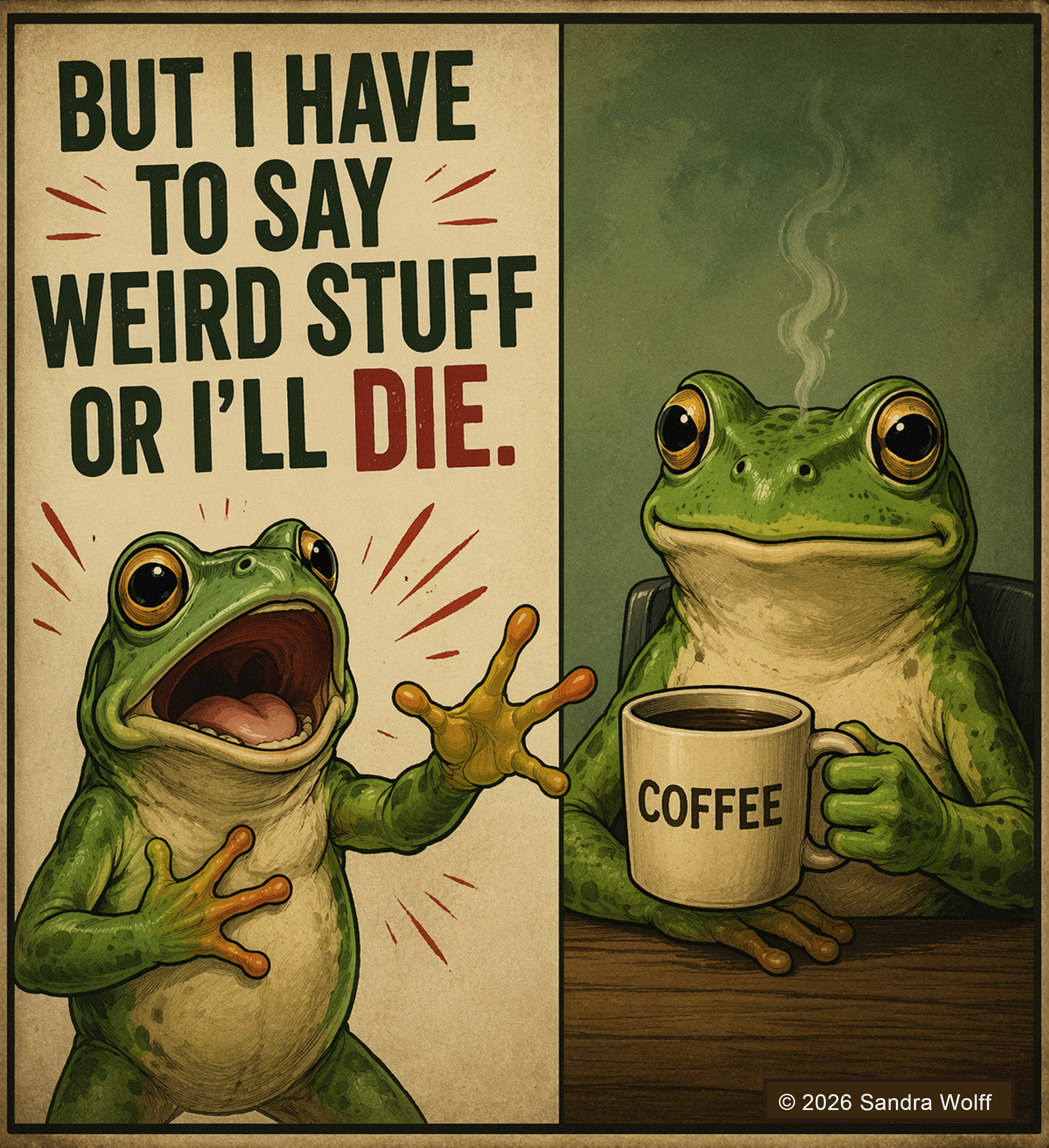 But I have to say weird stuff!